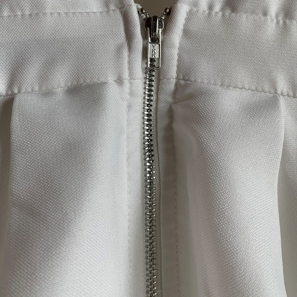 Lulu's Women's Flirting With Danger Cutout Ivory Mini Skater Dress Size S (EUC) - Picture 11 of 13